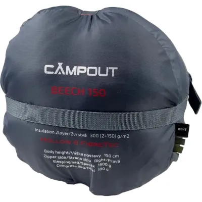 Спальный мешок Campout Beech (4/-1°C), 150 см - Left Zip, Khaki (PNG 248548) - 6 - Robinzon.ua