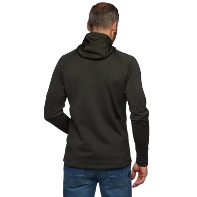 Мужская флисовая кофта с рукавом реглан Black Diamond M Factor Hoody, Cypress, M (BD 7440403021MED1) - 2 - Robinzon.ua