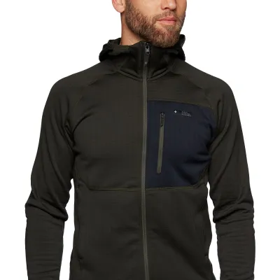 Мужская флисовая кофта с рукавом реглан Black Diamond M Factor Hoody, Cypress, M (BD 7440403021MED1) - 4 - Robinzon.ua