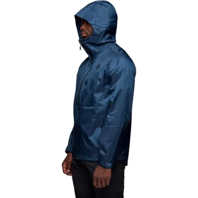 Куртка чоловіча мембранна Black Diamond M Treeline Rain Shell Indigo, M (BD 7450084013MED1) - 3 - Robinzon.ua