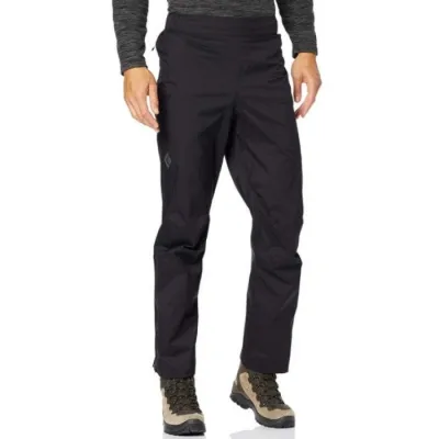 Штаны мужские Black Diamond M Stormline Stretch Full Zip Rain Pants, S - Black (BD Z9LC.015-S) - 3 - Robinzon.ua