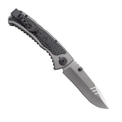 Розкладний ніж SOG SideSwipe, Grey TiNi (SOG SW1011-CP) - 1 - Robinzon.ua