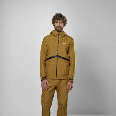 Куртка Salewa Puez PTX HYB Mns 46/S коричневий - 3 - Robinzon.ua