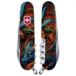 Складной нож Victorinox CLIMBER ZODIAC Сапфировый дракон 1.3703.Z3260p - Robinzon.ua