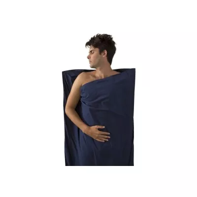 Premium Cotton Travel Liner Long (Rectangular) вкладиш в спальник (Navy Blue) - Robinzon.ua