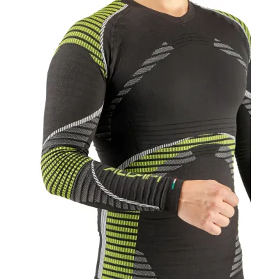 Термофутболка з довгим рукавом чоловіча Accapi HealthPower, Black/Lime, M/L (ACC NA401.909-ML) - 4 - Robinzon.ua