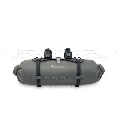 Сумка на руль Acepac Bar Drybag 8L Nylon, Grey (ACPC 123129) - 3 Сумка на руль Acepac Bar Drybag 8L Nylon, Grey (ACPC 123129) - 3 - Robinzon.ua