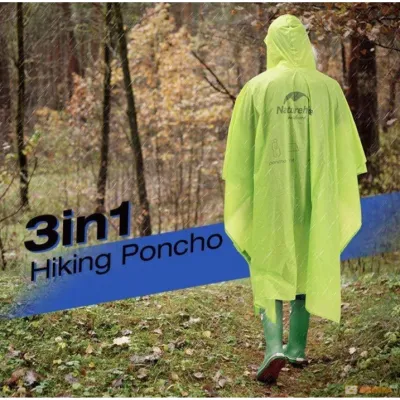 Пончо Naturehike 20D нейлон салатове NH17D003-M - 5 - Robinzon.ua