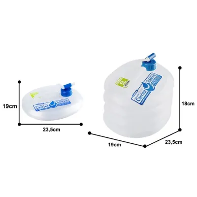 Складна каністра для води Naturehike РЕ 5 л NH14S002-T - 2 - Robinzon.ua