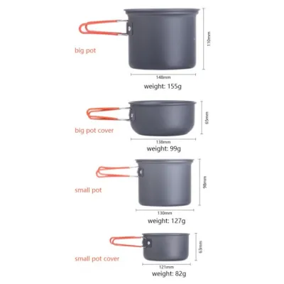 Набір посуду для походу Updated Naturehike NH18T018-G - 1 - Robinzon.ua