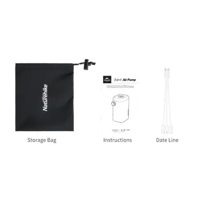 Многофункциональное устройство Naturehike (воздушный насос/фонарь/powerbank) NH18Q001-A. - 4 - Robinzon.ua