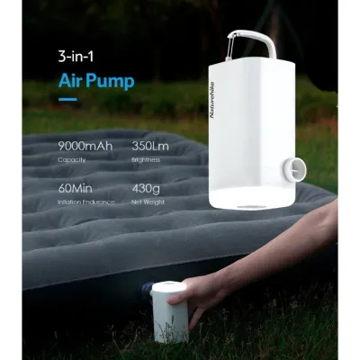 Многофункциональное устройство Naturehike (воздушный насос/фонарь/powerbank) NH18Q001-A. - 5 - Robinzon.ua