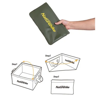 Відро складне Naturehike на 13 л зелене NH19SJ007 - 4 - Robinzon.ua