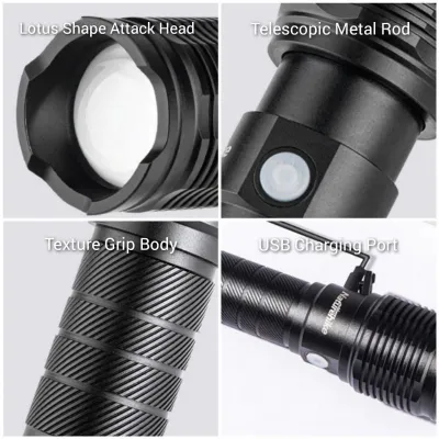 Фонарь ручной Naturehike черный NH20ZM009. - 4 - Robinzon.ua