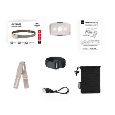 Налобный фонарь Naturehike с встроенным аккумулятором оранжевый NH18T005-F. - 6 - Robinzon.ua