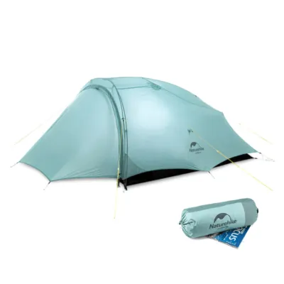 Двухместная палатка Naturehike Shared 2 светло-зеленая NH20ZP091. - 1 - Robinzon.ua