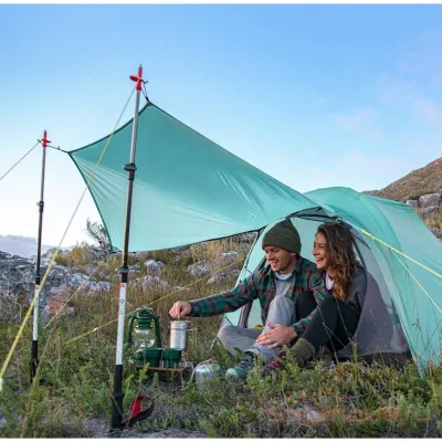 Двухместная палатка Naturehike Shared 2 светло-зеленая NH20ZP091. - 4 - Robinzon.ua