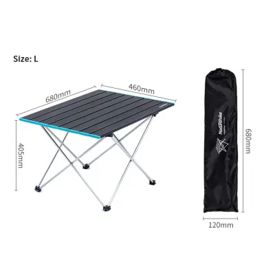 Стіл складний Naturehike розмір L чорний NH19Z008-Z - 4 - Robinzon.ua