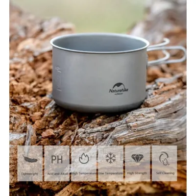 Титановий казанок Naturehike 1300 мл NH18T202-B - 5 - Robinzon.ua