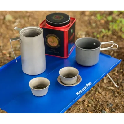 Стіл складний для походів та пікніків Naturehike сірий NH17Z001-L - 5 - Robinzon.ua