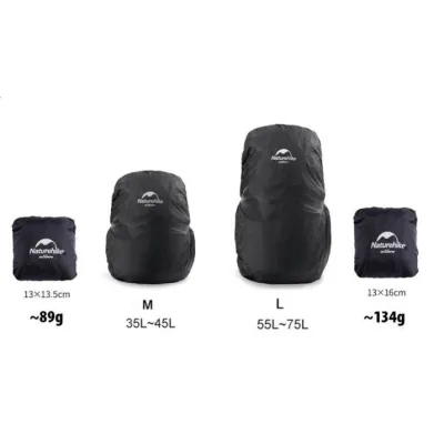 Чохол на рюкзак Naturehike розмір М чорній NH19PJ041 - 5 - Robinzon.ua