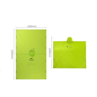 Пончо Naturehike 20D нейлон, помаранчеве NH17D003-M - 5 - Robinzon.ua