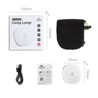 Ліхтар підвісний Naturehike USB recharge version зелений NH16D300-С - 5 - Robinzon.ua