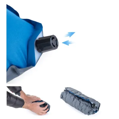 Самонадувающаяся кемпинговая подушка Naturehike голубая NH17A001-L. - 5 Самонадувающаяся кемпинговая подушка Naturehike голубая NH17A001-L. - 5 - Robinzon.ua