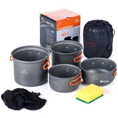 Частина набору посуд для походу Naturehike NH15T401-G - 2 - Robinzon.ua