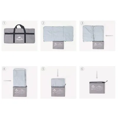 Сумка-баул Naturehike 45 л сіра NH17S021-M - 4 - Robinzon.ua