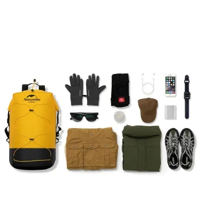 Рюкзак водонепроникний Naturehike 20 л, жовтий  NH21FSB04 - 1 - Robinzon.ua