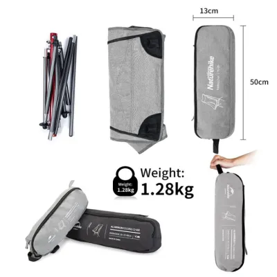 Розкладне крісло Naturehike YL06 сіре NH18Y060-Z - 4 - Robinzon.ua