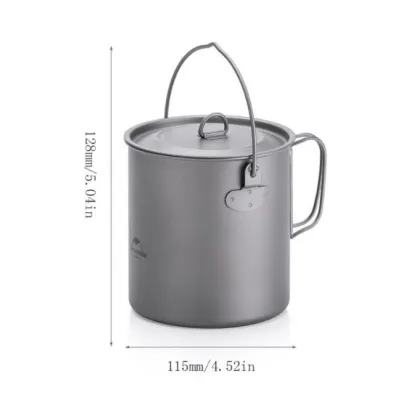 Титановий казанок Naturehike 1250 мл NH18T303-C - 2 Титановий казанок Naturehike 1250 мл NH18T303-C - 2 - Robinzon.ua