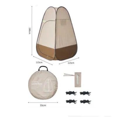 Мобільний кемпінговий (санітарний) намет Naturehike коричневийNH17Z002-P - 5 - Robinzon.ua