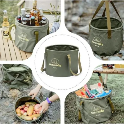 Відро складне Naturehike на 10 л зелене NH20SJ040 - 1 Відро складне Naturehike на 10 л зелене NH20SJ040 - 1 - Robinzon.ua