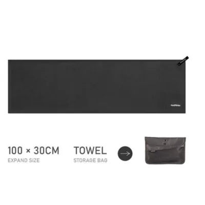Рушник туристичний Naturehike 100 х 30 см чорний NH20FS009 - 4 - Robinzon.ua
