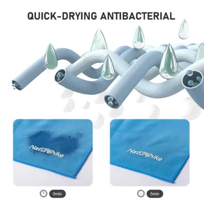 Рушник туристичний Naturehike 100 х 30 см чорний NH20FS009 - 5 - Robinzon.ua