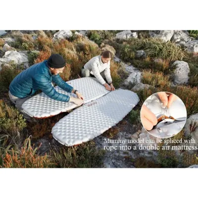 Надувний килимок Naturehike R Value: 5,8  розмір: 183 х 58 х 8 см світло-сірий CNH22DZ016 - 3 - Robinzon.ua