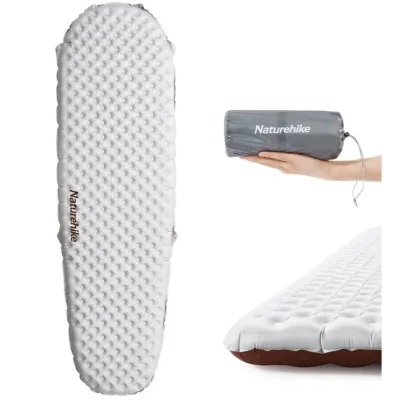 Надувний килимок Naturehike R Value: 5,8  розмір: 183 х 58 х 8 см світло-сірий CNH22DZ016 - 4 - Robinzon.ua