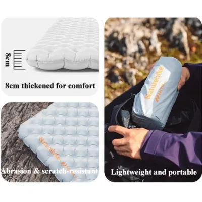 Надувний килимок Naturehike R-Value: 3,2  розмір: 186 х 64 х 8 см коричневий  CNK2450WS012 - 4 - Robinzon.ua