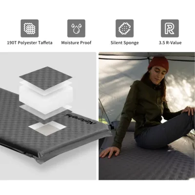 Килимок самонадувний одномісний з подушкою Naturehike бежевий CNK2300DZ014 - 3 Килимок самонадувний одномісний з подушкою Naturehike бежевий CNK2300DZ014 - 3 - Robinzon.ua