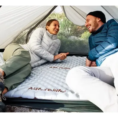 Надувний килимок Naturehike R Value: 5,8  розмір: 183 х 58 х 8 см світло-сірий CNH22DZ016 - 6 - Robinzon.ua