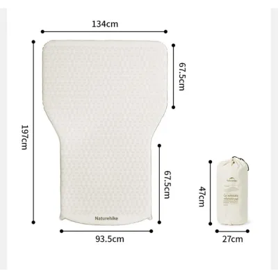 Матрас самонадувной автомобильный Naturehike CNK2450WS010, светлый хаки. - 1 - Robinzon.ua