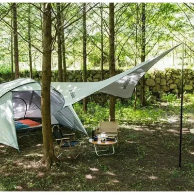 Тент для кемпінгу Naturehike Rhombus 402 х 268 см, сірий  NH19TM003 - 2 - Robinzon.ua