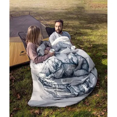 Спальник двомісний з подушками Naturehike &ldquo;Білий ведмідь” синій (NH19S016-D) - 1 - Robinzon.ua