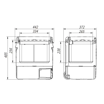 Компресорний автохолодильник Alpicool P22 (21 літр). Охолодження до -20℃, живлення 12, 24, 220 вольт - 3 - Robinzon.ua
