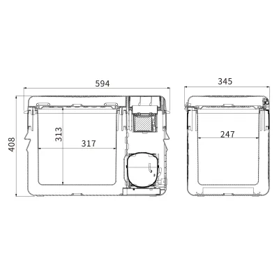 Компресорний автохолодильник Alpicool RT25 (24 літри). До -20℃. Живлення 12, 24, 220 Вольт - 4 Компресорний автохолодильник Alpicool RT25 (24 літри). До -20℃. Живлення 12, 24, 220 Вольт - 4 - Robinzon.ua