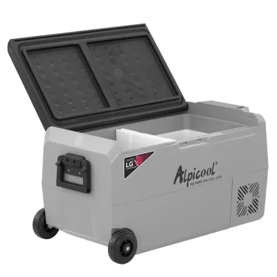 Компресорний автохолодильник Alpicool T36 (LG) (двокамерний, 36 літрів). Режим роботи до -20℃. Живлення 12, 24, 220 вольт - 2 - Robinzon.ua