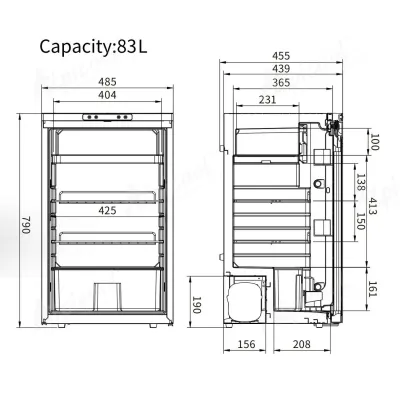 Компресорний автохолодильник Alpicool CR85X (83 літри). До -20℃. Живлення 12, 24 вольт - 2 Компресорний автохолодильник Alpicool CR85X (83 літри). До -20℃. Живлення 12, 24 вольт - 2 - Robinzon.ua