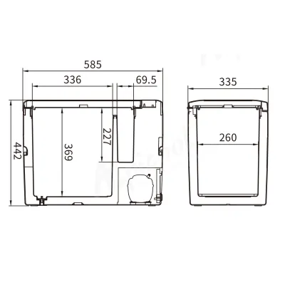 Компресорний автохолодильник Alpicool K35 (35 літрів) - До -20℃. Живлення 12, 24, 220 вольт - 1 Компресорний автохолодильник Alpicool K35 (35 літрів) - До -20℃. Живлення 12, 24, 220 вольт - 1 - Robinzon.ua